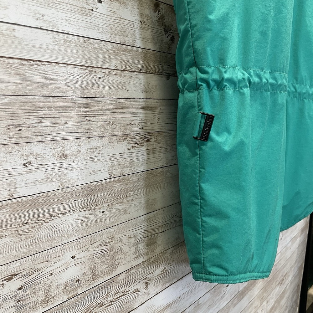 Vintage 90's Edelweiss Womens L Ski Vest Green Nordic Embroidery Quilted Lining - Picture 7 of 12